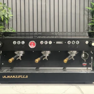 La Marzocco Linea PB 3 Group Black with Gold Pesado & Gold Logo - Used