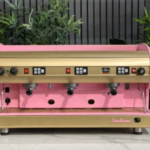 San Marino Lisa 3 Group Coffee Machine Pink & Gold